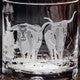 Longhorn Stampede Crystal Rocks Glasses, Set of 2