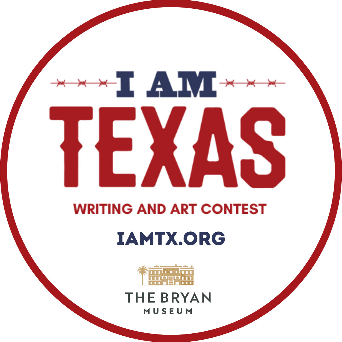 I AM TEXAS Round Sticker