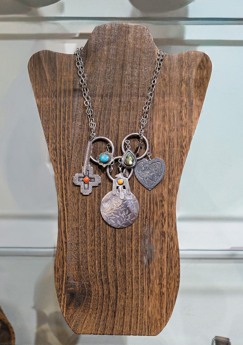 Peyote Bird Charm Necklace