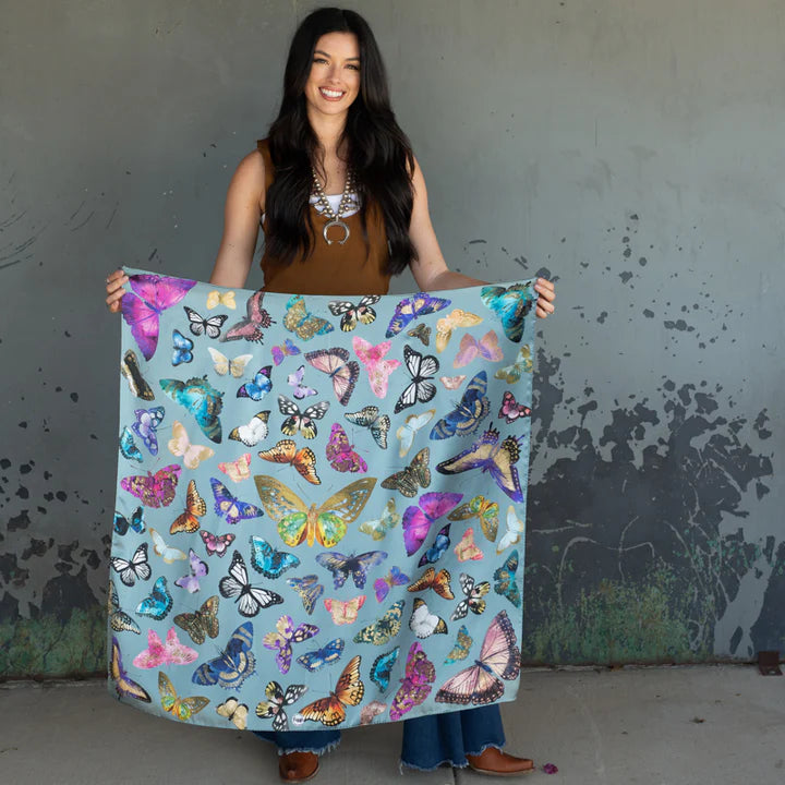 Butterfly 100% Silk Wildrag