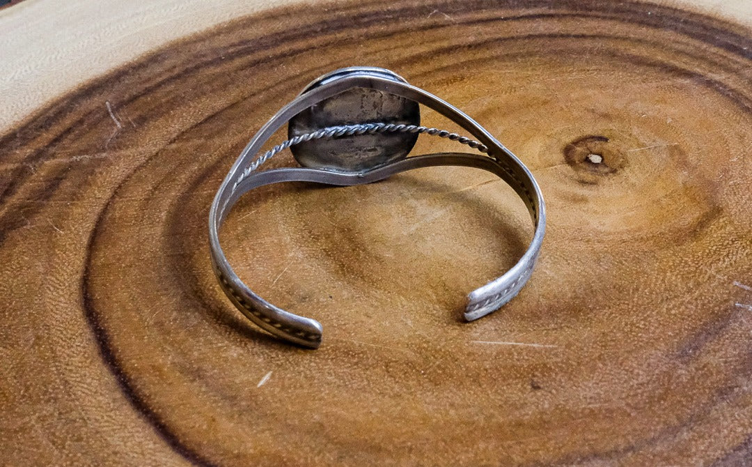 Turquoise and Silver Cuff