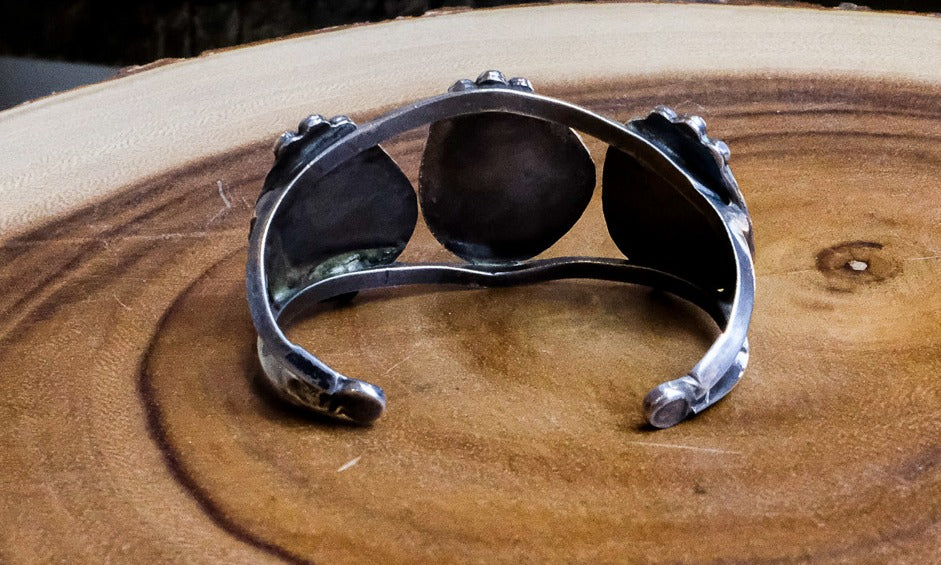 3 Stone Turquoise Cuff