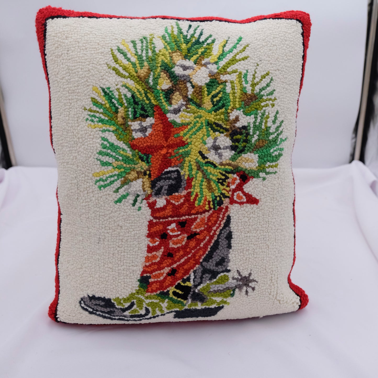 Holiday Boot Pillow