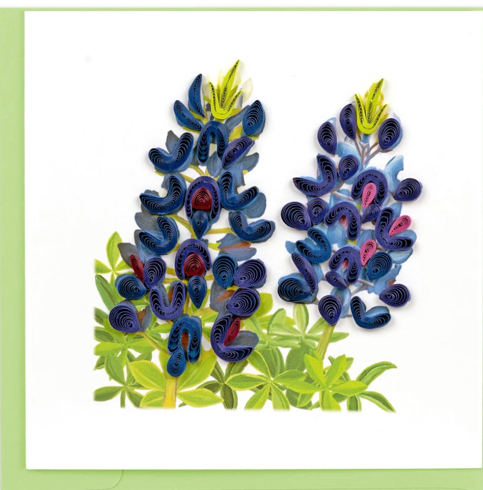 Bluebonnets Quilling Card