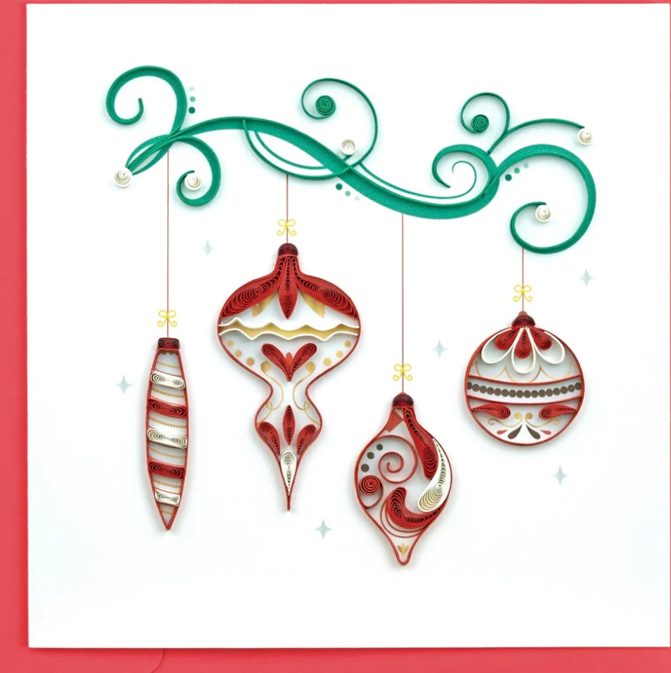 Christmas Ornaments Quilling Card