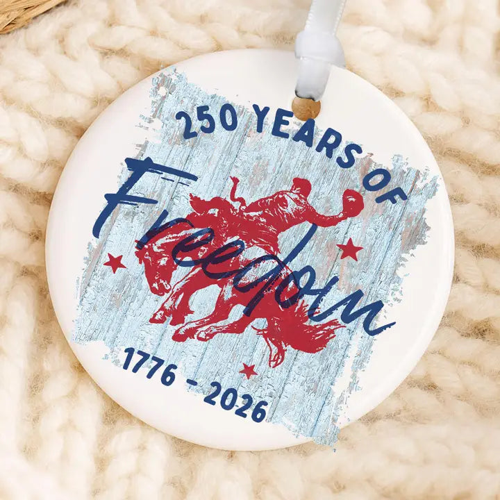 Western 250 Years of Freedom Ornament