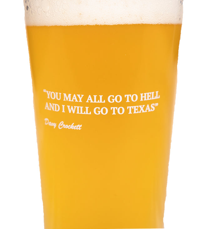 Davy Crockett Pint Glasses