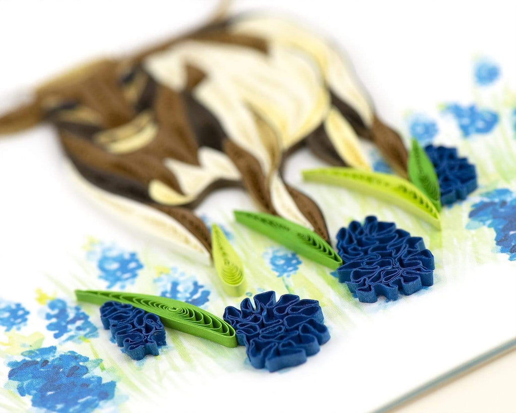 Texas Longhorn Quilling Card