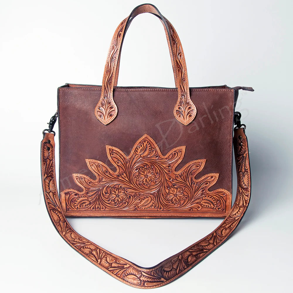 Western Leather Tote Bag