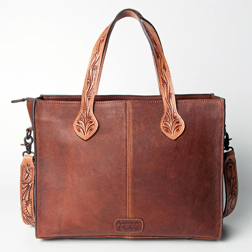 Western Leather Tote Bag