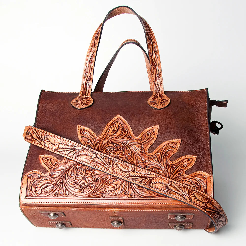 Western Leather Tote Bag