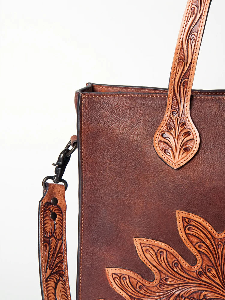 Western Leather Tote Bag