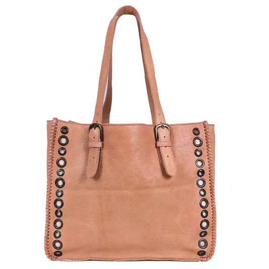 Leather Stud Tote