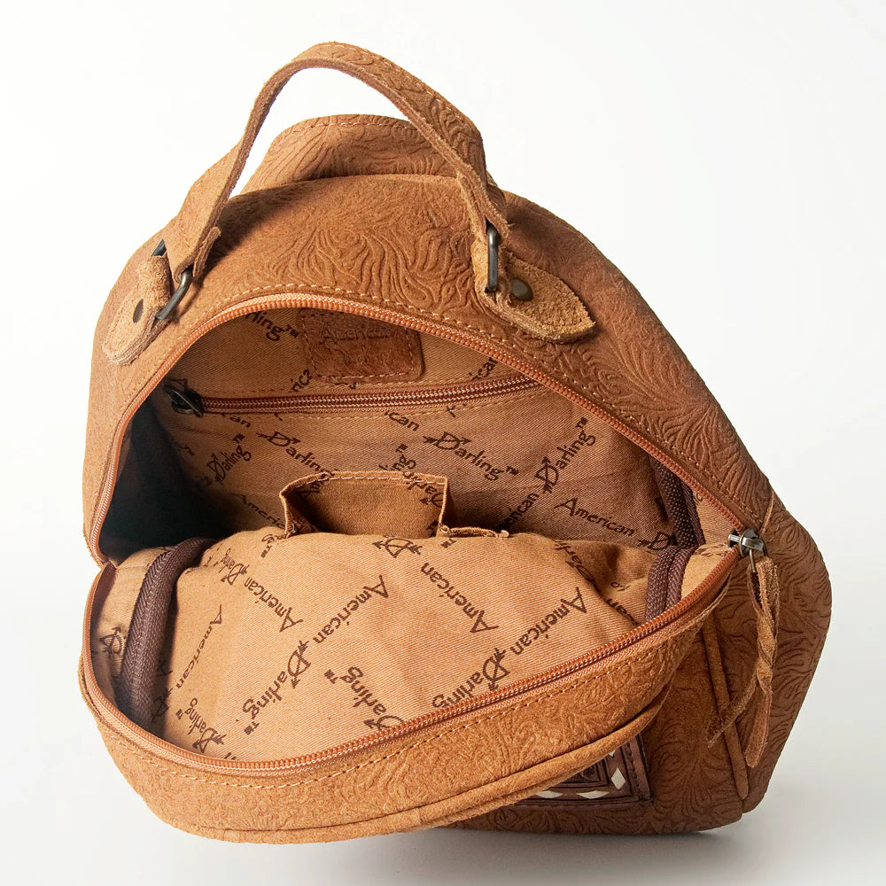 Suede Leather Backpack