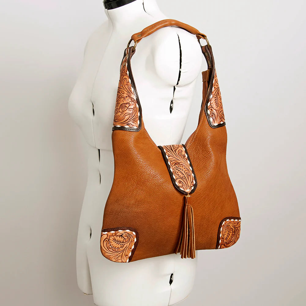 Leather Hobo Tote