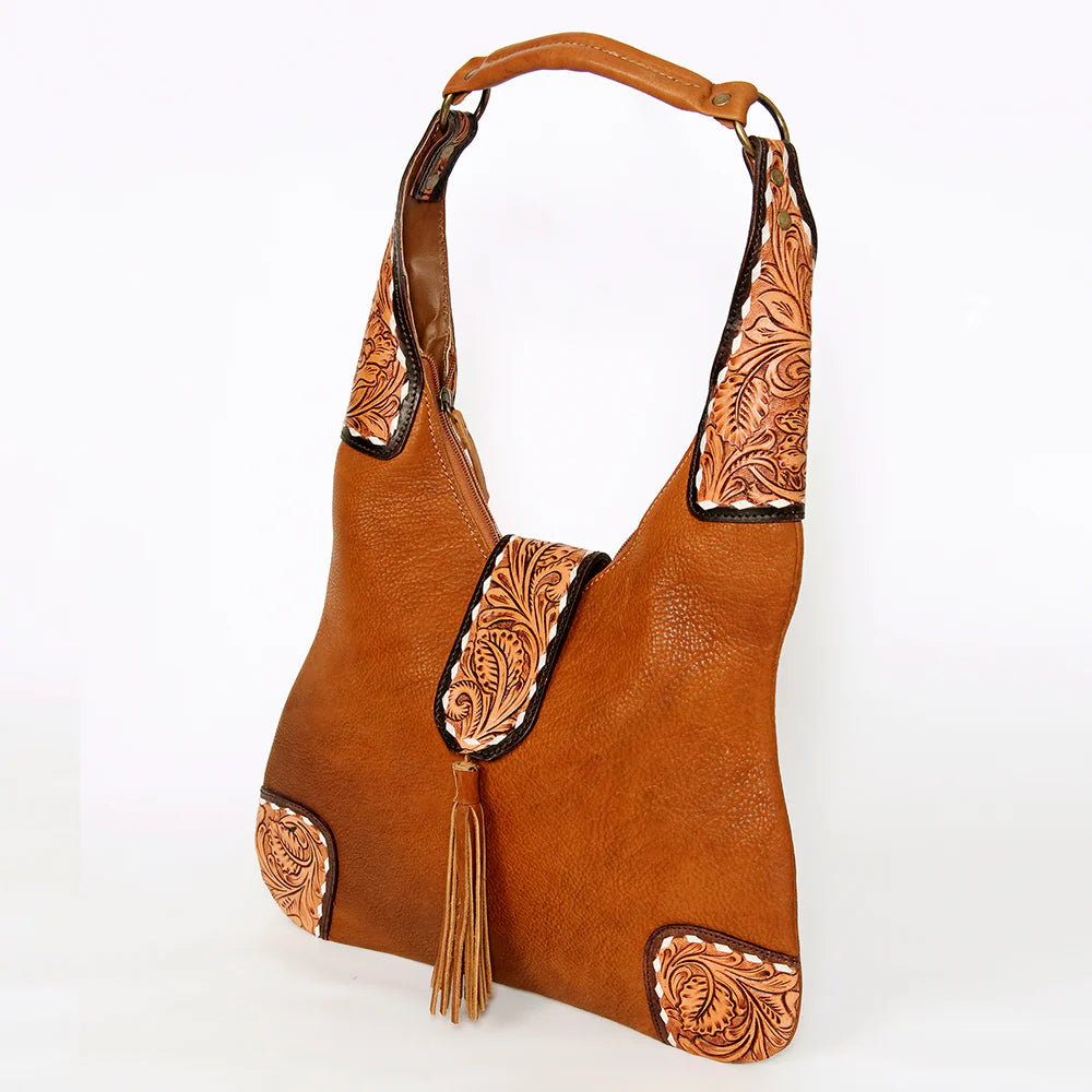 Leather Hobo Tote