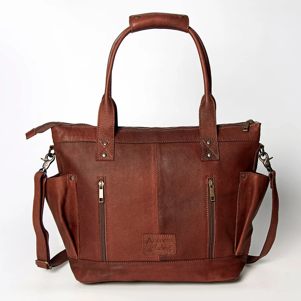 Genuine Western Leather Tote Bag