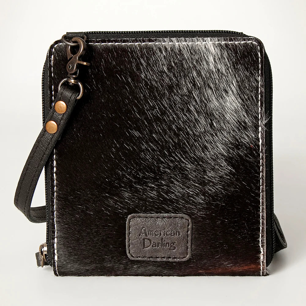 American Darling Hair On Crossbody Purse Black