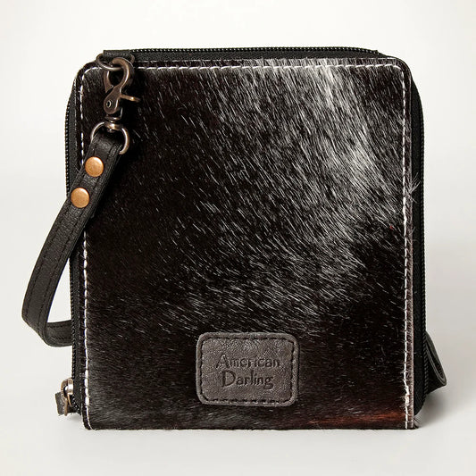 American Darling Hair On Crossbody Purse Black