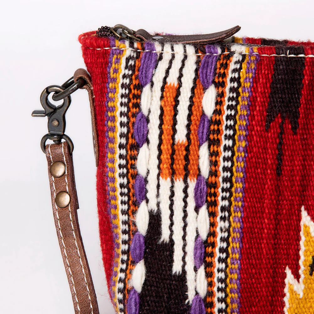 Red Saddle Blanket Crossbody Purse