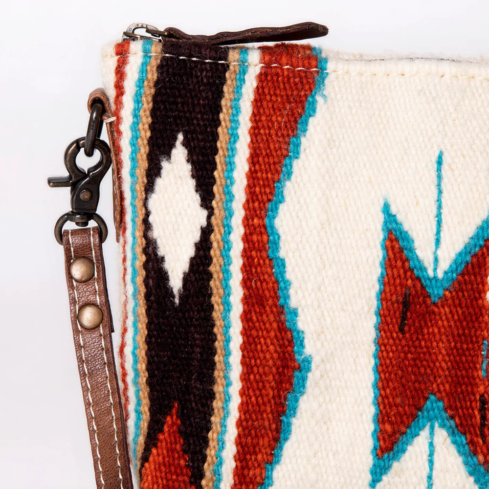 White Saddle Blanket Crossbody Purse