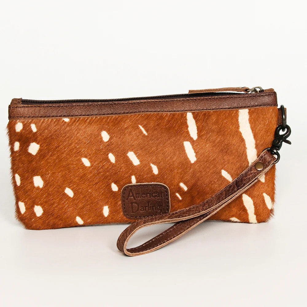 Tan Hide Wristlet