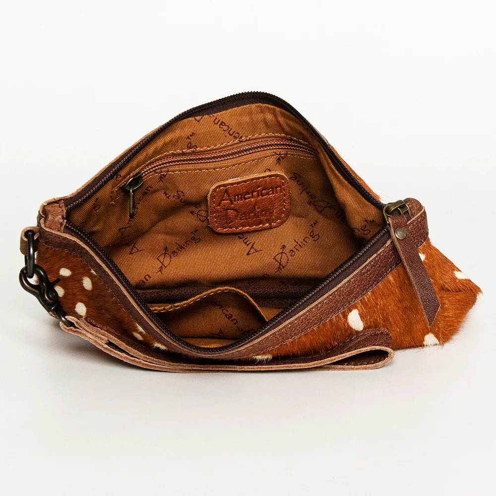 Tan Hide Wristlet