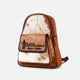 American Darling Pecan Rodeo Genuine Hair on Leather Backpack
