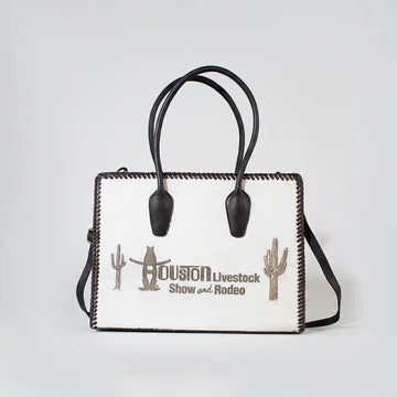 American Darling Sandy Rodeo Genuine Hair On Leather Tote Bag