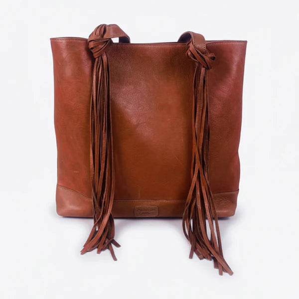 American Darling Everyday Rodeo Genuine Leather White Embroidered Tote Bag