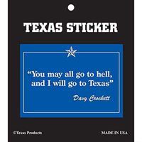 Davy Crockett Sticker