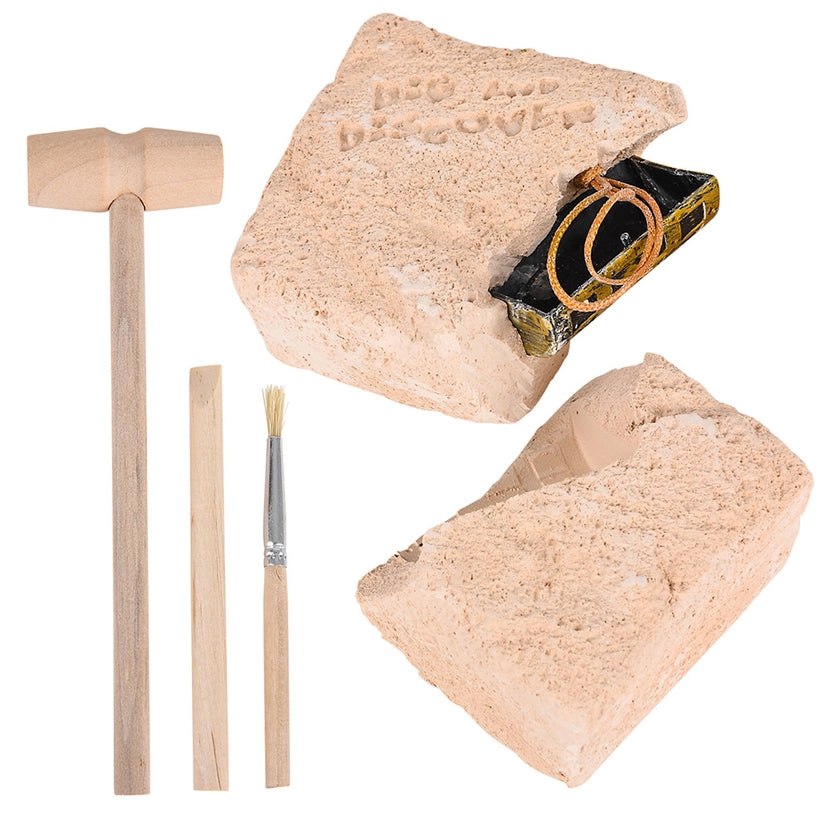 6" Pirate Treasure Chest Dig Kit