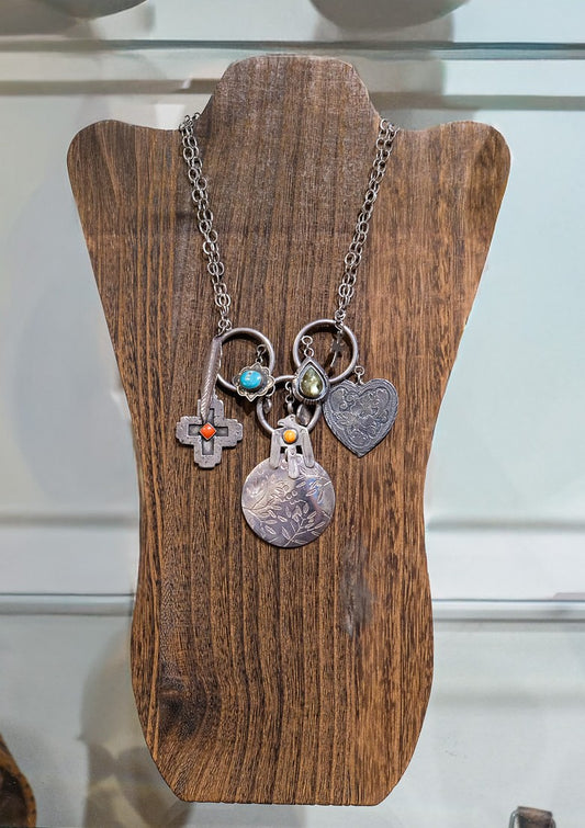 Peyote Bird Charm Necklace