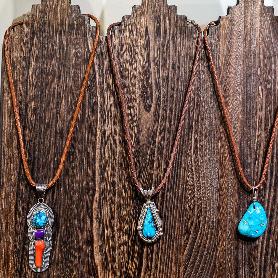 Three Stone Sterling Pendant