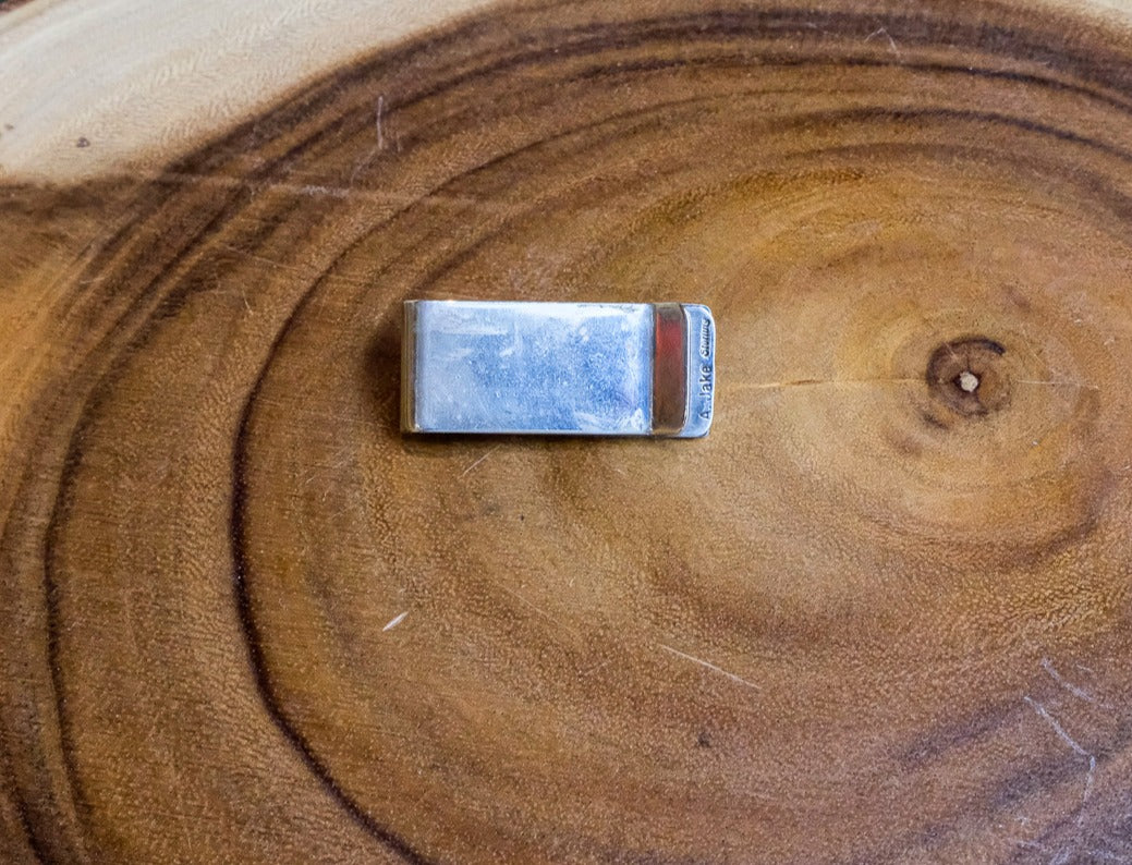 Oval Turquoise & Sterling Money Clip