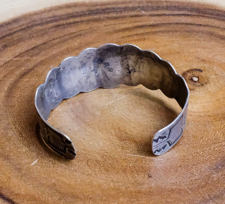 3 Green Stone Turquoise Cuff