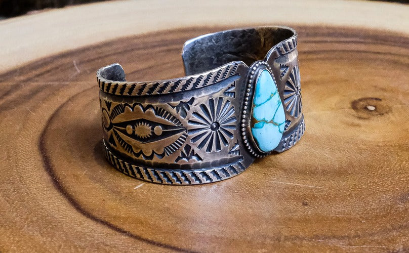 Teardrop Turquoise Cuff
