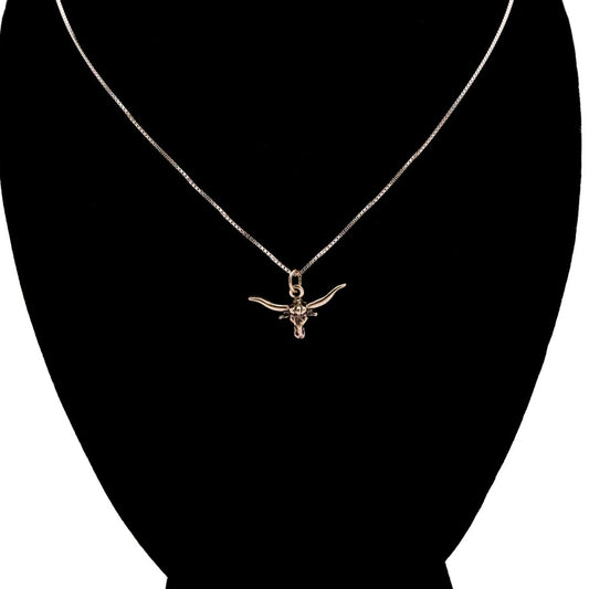 Longhorn Charm Necklace