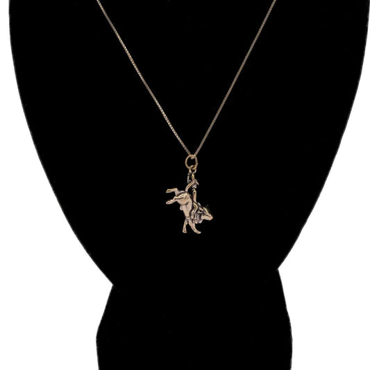 Bull Rider Charm Necklace