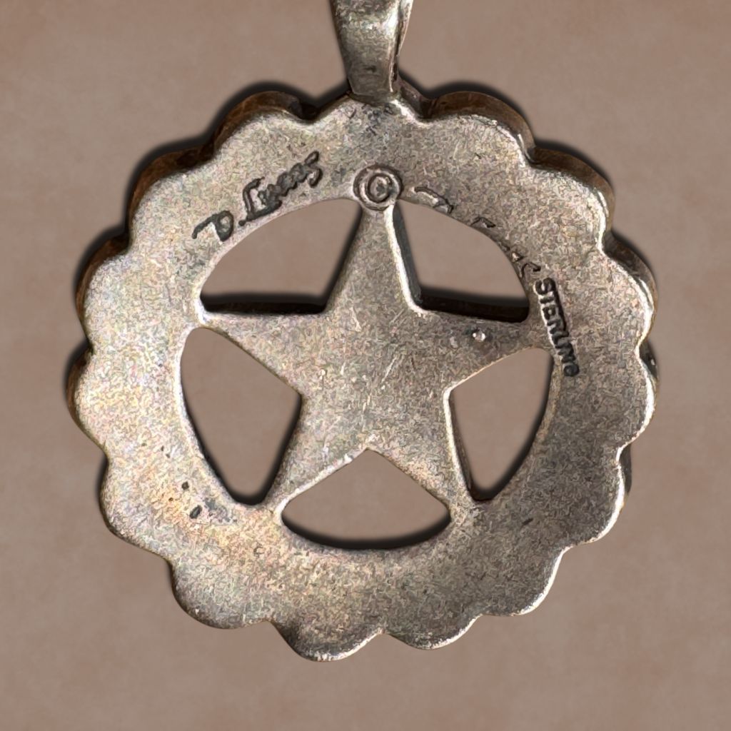 Don Lucas "Lone Star" Sterling Silver Pendant Purple