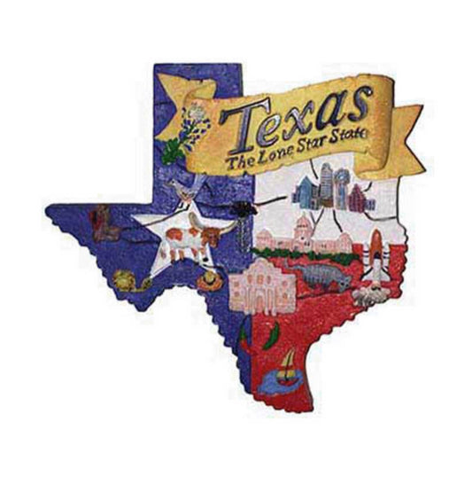 Texas Shape Map Resin Magnet