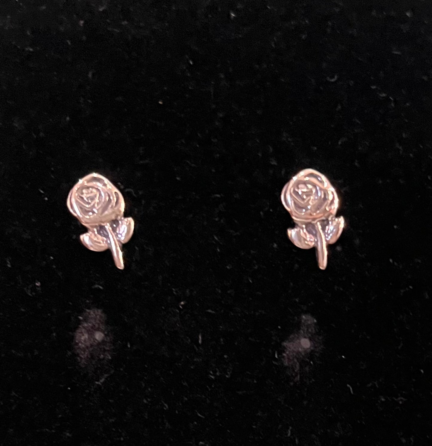 Tiny Rose Stud Earrings