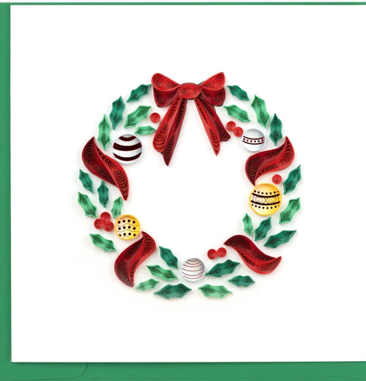 Holiday Wreath with Ornaments