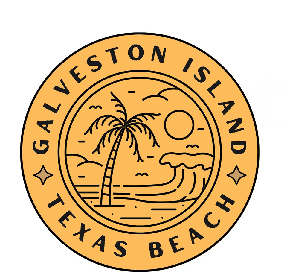 Galveston Island Texas Beach Sticker