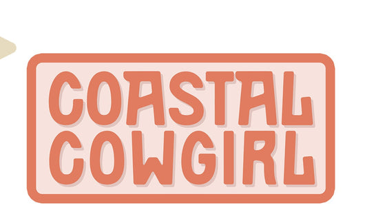 Coastal Cowgirl Sticker
