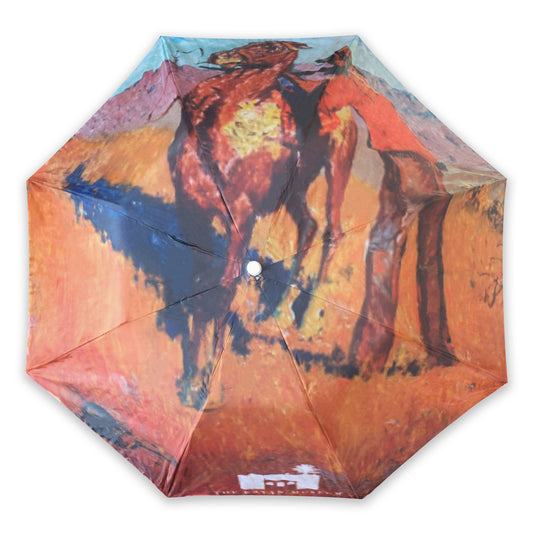 Holding Off the Attackers Art Umbrella