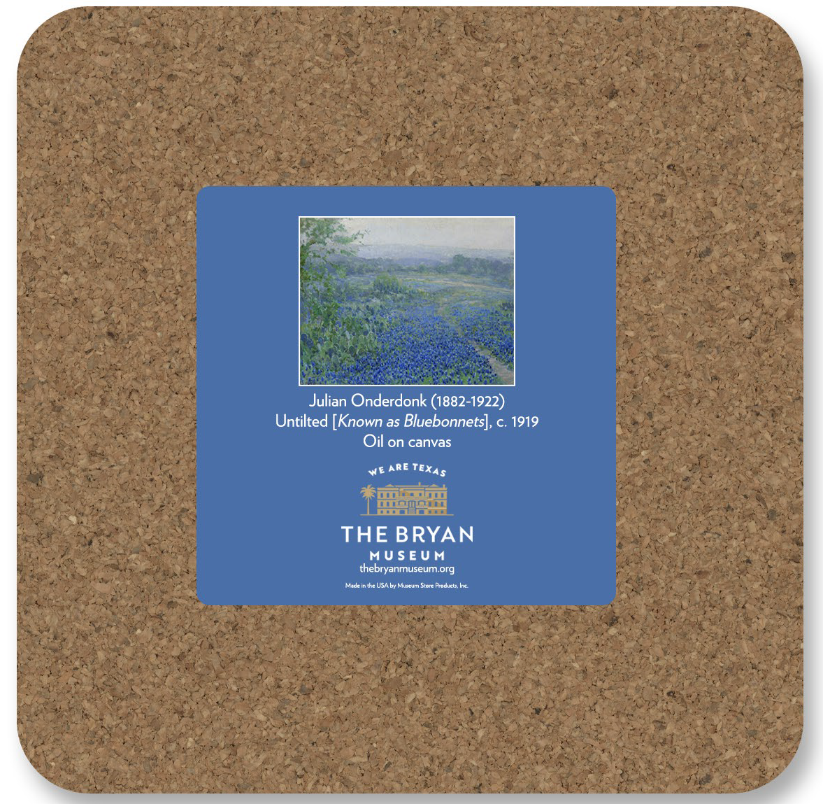 Onderdonk Bluebonnets Coaster