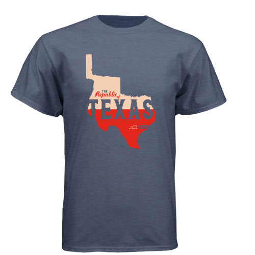 The Republic of Texas Shirt - Navy Heathered