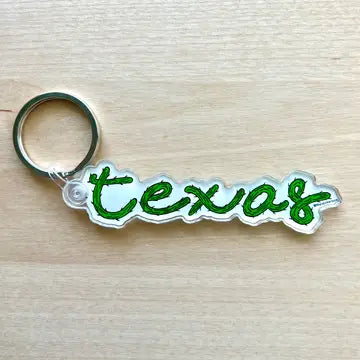Texas Cactus Keychain
