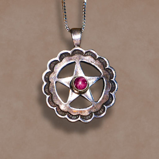 Don Lucas "Lone Star" Sterling Silver Pendant Purple